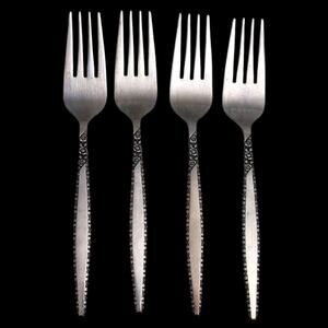Lot 4 Vintage Orleans Silver - ORL8 - Stainless Japan - Salad Fork 6 1/2"